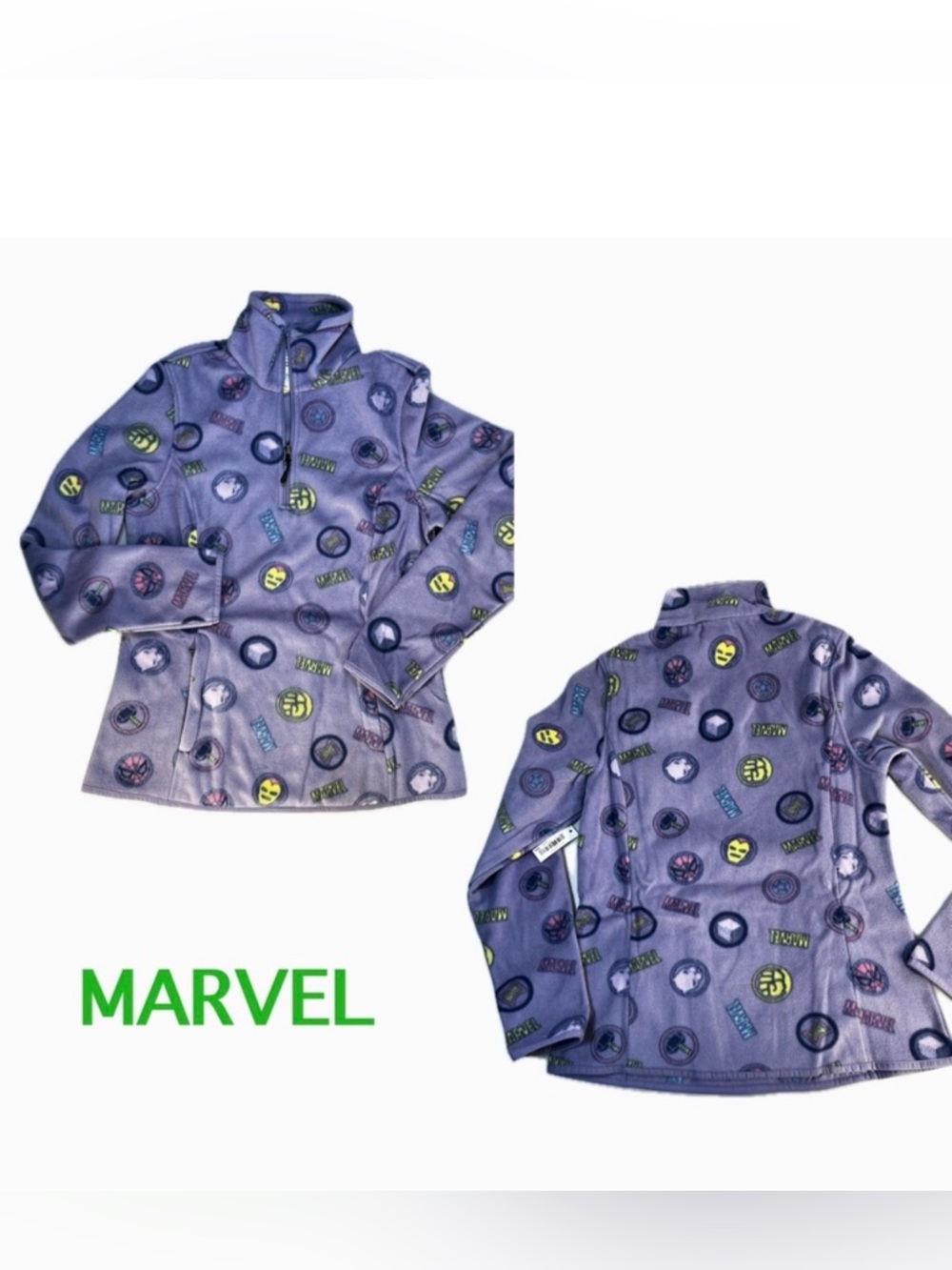Disney | Marvel | Starwars Women's Polar Fleece Quarter-Zip Mock Jackets S, NWT